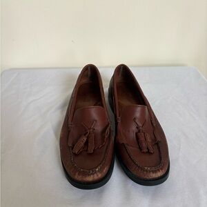 G.H Bass Weejuns Marietta li Brown tan Womens Size 6.5 Tassel Loafers Leather